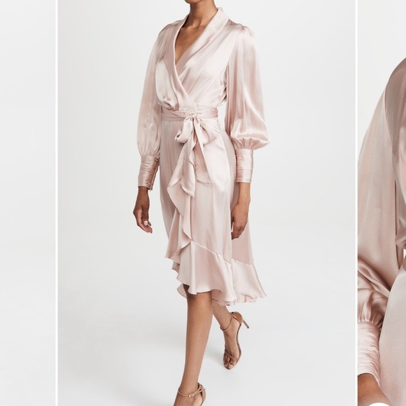 Zimmerman silk wrap dress - Picture 3 of 7